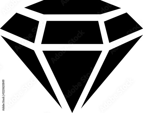 Diamond gemstone icon.Diamond, gemstone, jewelry, crystal with sparkle. Vector illustration.Abstract black diamond collection icon. Gemstone icon in linear minimal style.precious premium crystal icon.