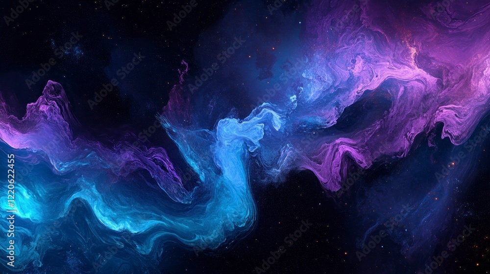Blue and black background with sound waves, AI-generated design, vector illustration of audio visualizer effect. Blue and black background with sound waves, AI-generated design, vector illustration of audio visualizer effect.