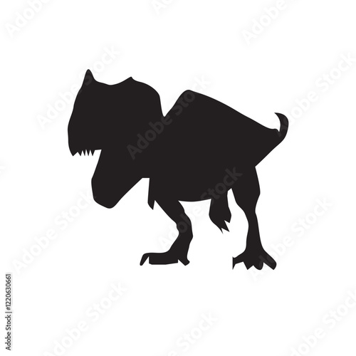 silhouette of a dino