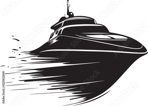 silhouette of a boat