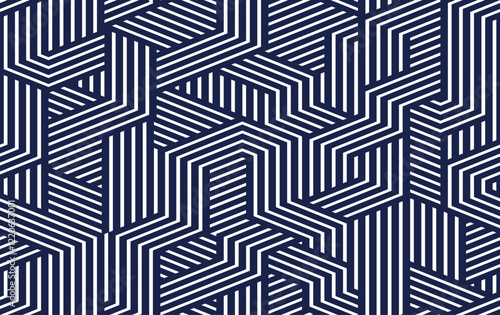 Cubes abstract background, seamless pattern with 3D blocks, geometric linear polygon wallpaper, isometric surreal cubic construction tiling pattern.