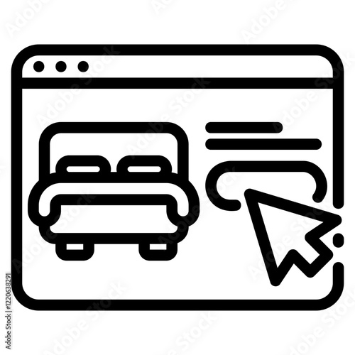 Online booking icon