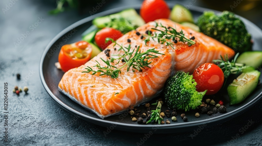 A gourmet cat food dish featuring a combination of high-quality fish and vegetables, plated elegantly. A gourmet cat food dish featuring a combination of high-quality fish and vegetables, plated elegantly.