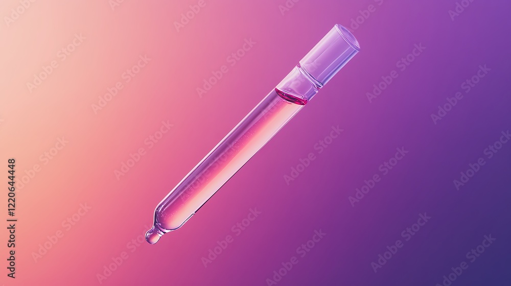 Dropper fills with fluid gradient background. Lab use Dropper fills with fluid gradient background. Lab use