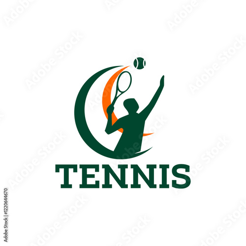 Sport Tennis Team Club Academy Logo Template Vector