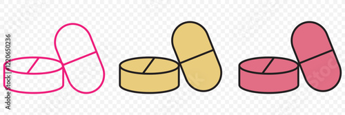icon capsules. Medicine drugs pills capsule black icon vector illustration. eps 10.
