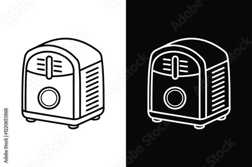 Dehumidifier icon vector on White Background ,Vector Art Illustration on white background.