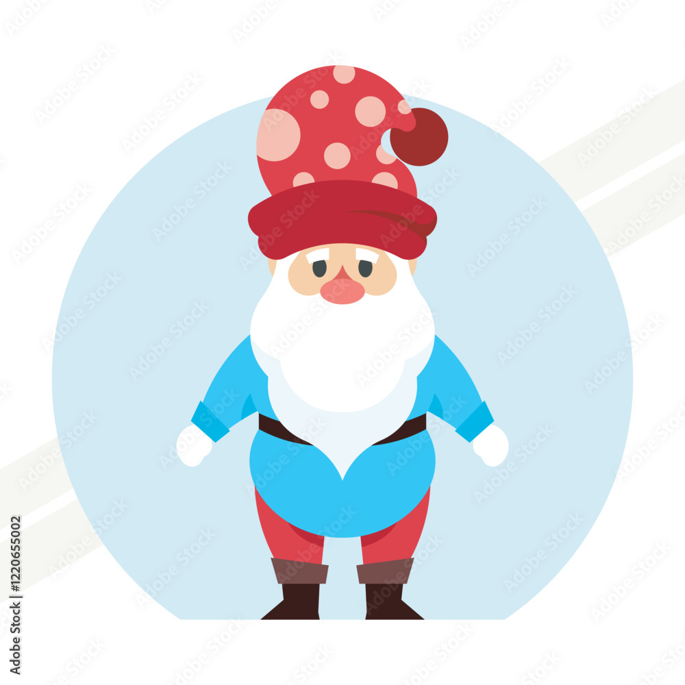 An illustration of a Christmas gnome representing holiday cheer and festivity An illustration of a Christmas gnome representing holiday cheer and festivity