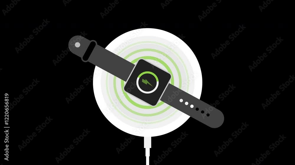 Smart Watch Mobile Charging with Wireless Charger with Wireless Charging Waves with Transparent Background 4K Resolution
Smart Watch Mobile Charging with Wireless Charger with Wireless Charging Waves with Transparent Background 4K Resolution
