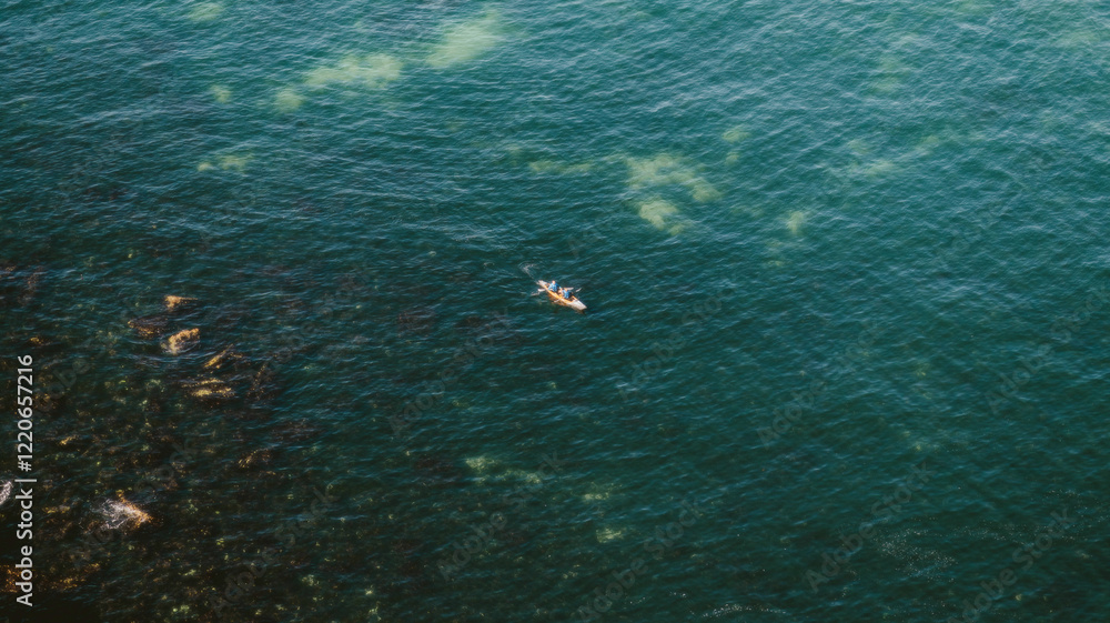 a kanoe on the water a kanoe on the water
