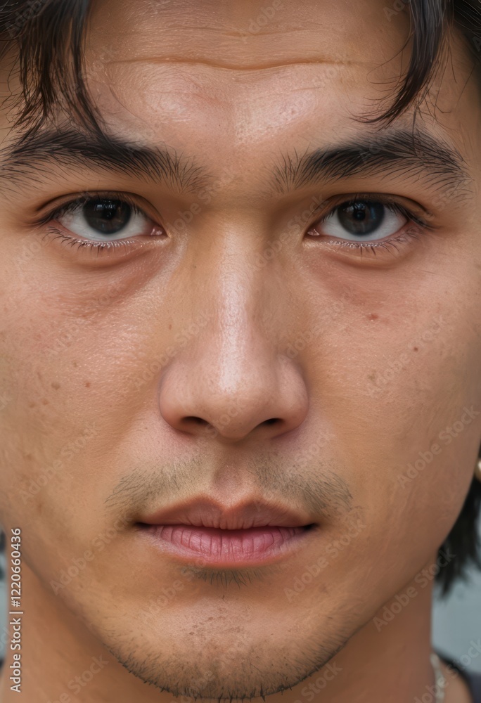 portrait of a man, close-up on face of a guy portrait of a man, close-up on face of a guy
