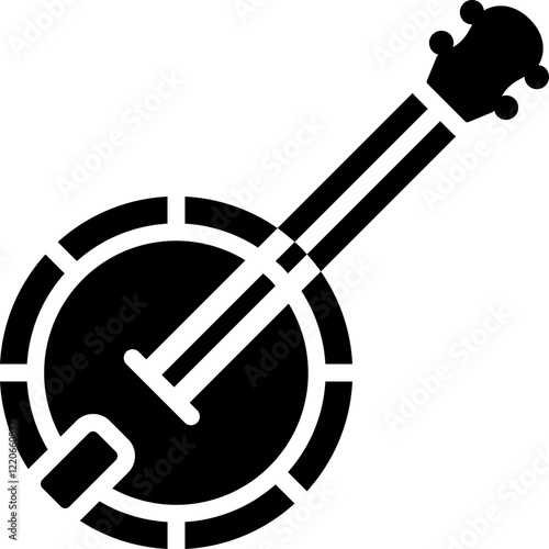 Banjo Glyph Icon