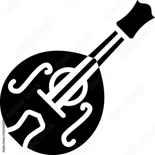 Mandolin Glyph Icon