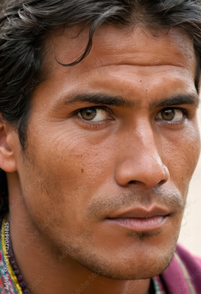 Obraz premium close up portrait of a man, peruvian guy
