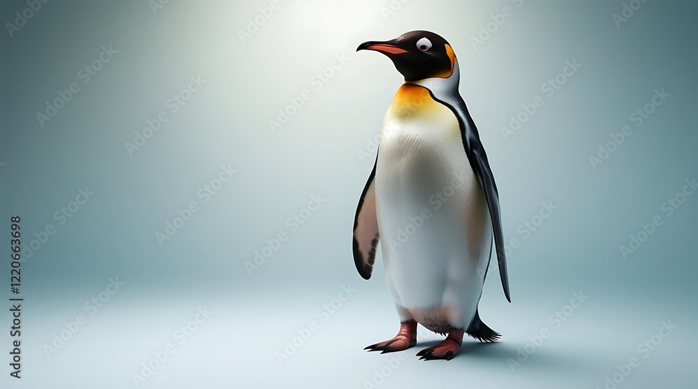 Fototapeta premium 3d penguin isolated on white