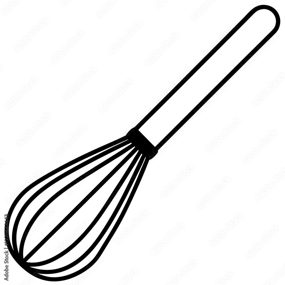 Fototapeta premium Hand-Drawn Whisk Line Art Vector