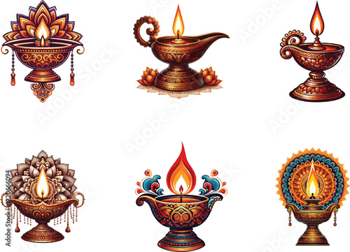 : Diwali diya oil lamp silhouette vector art illustration. Diwali festival black glyph icon. Hindu festival of Lights. Traditional diya. Indian holiday. Clay oil lamp. Hindu celebration.