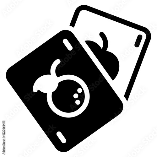 Card game glyph icon