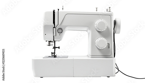White Sewing Machine Compact Design Easy to Use