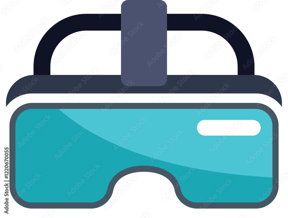Virtual reality headset showing the potential of modern technology to immerse us in digital worlds Virtual reality headset showing the potential of modern technology to immerse us in digital worlds