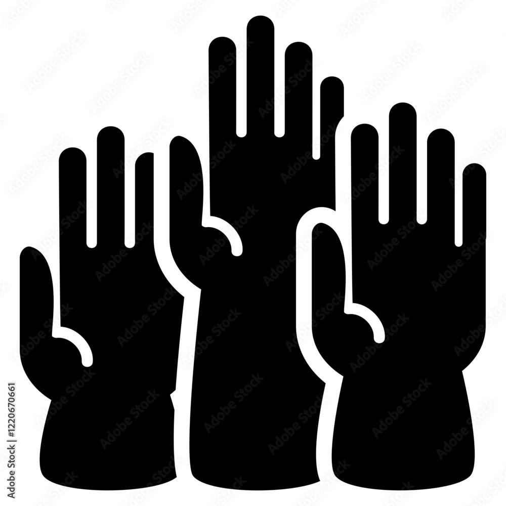 Obraz premium Democracy glyph icon