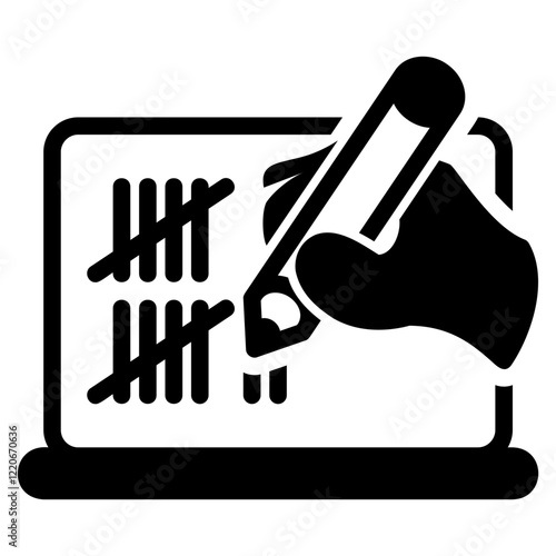 Counting glyph icon