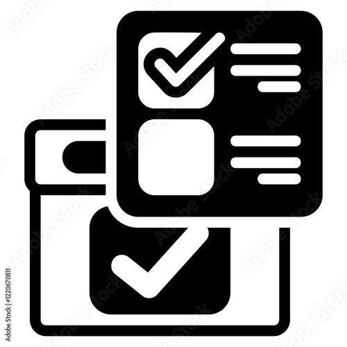 Polling glyph icon