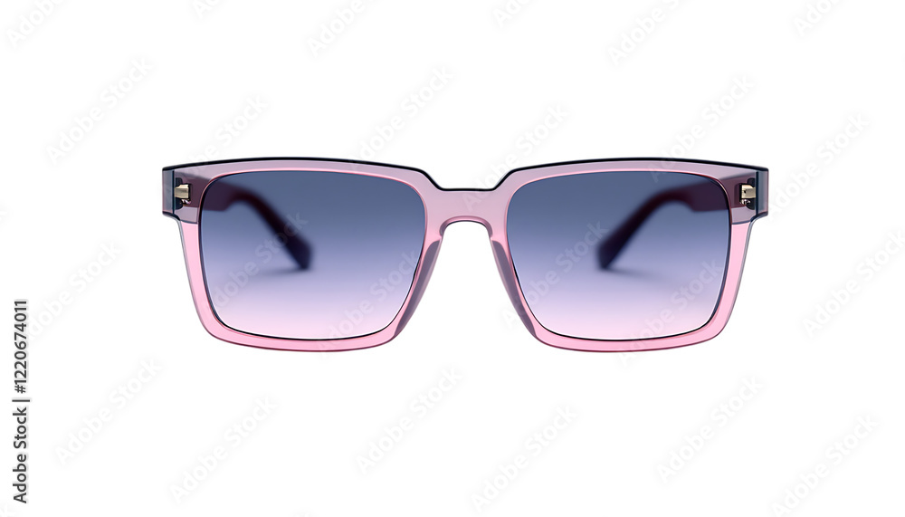 Stylish Pink Square Sunglasses with Gradient Lenses Stylish Pink Square Sunglasses with Gradient Lenses