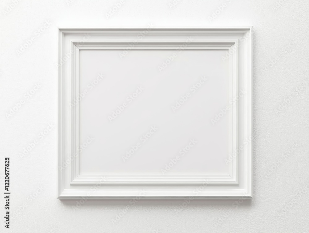 Minimalist Polaroid Frame in Cinematic Style on White Background Minimalist Polaroid Frame in Cinematic Style on White Background