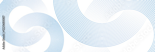Blue radar icons. Signal concentric circles. Sonar sound waves. Sound radar. Vector illustration isolated on white background