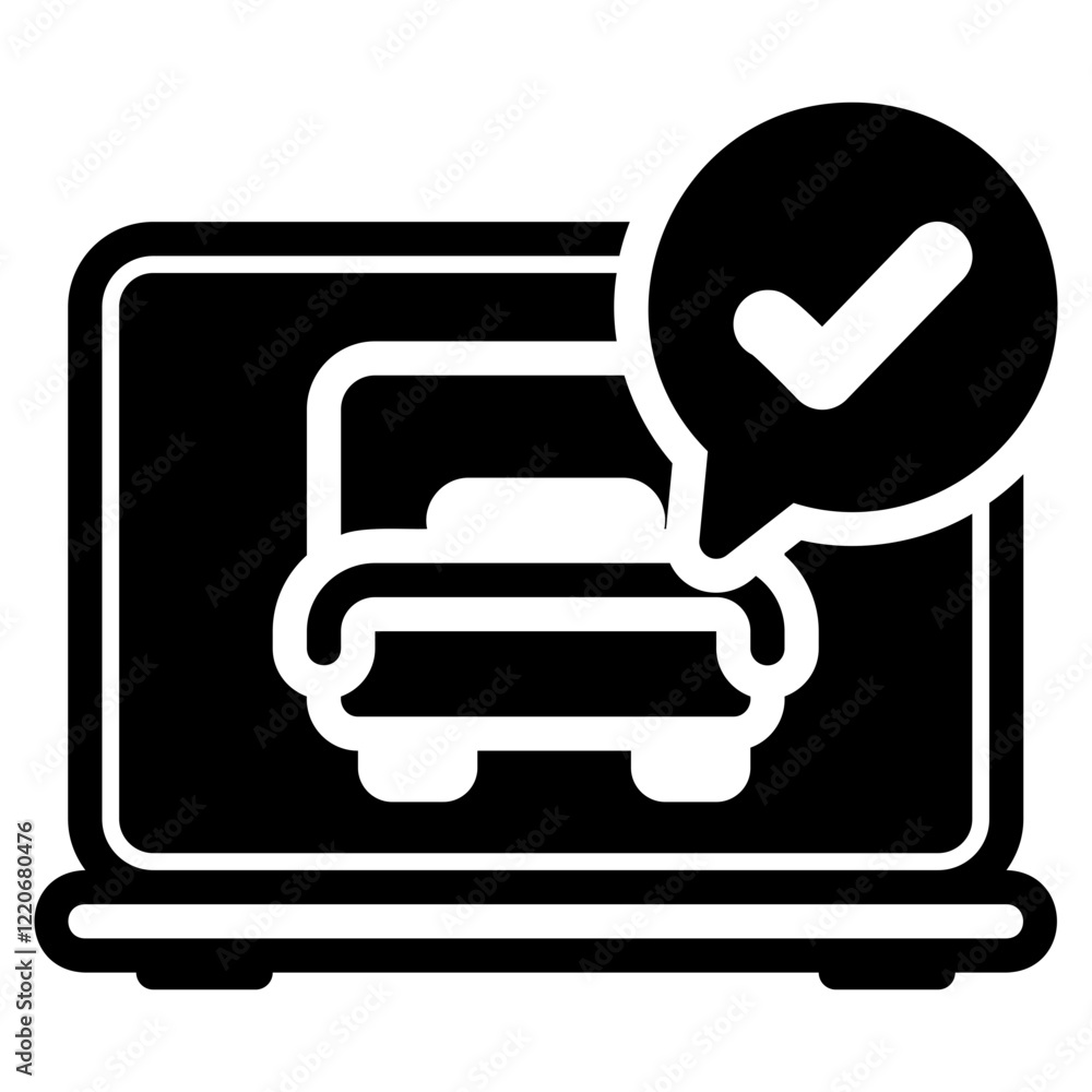 Laptop glyph icon Laptop glyph icon