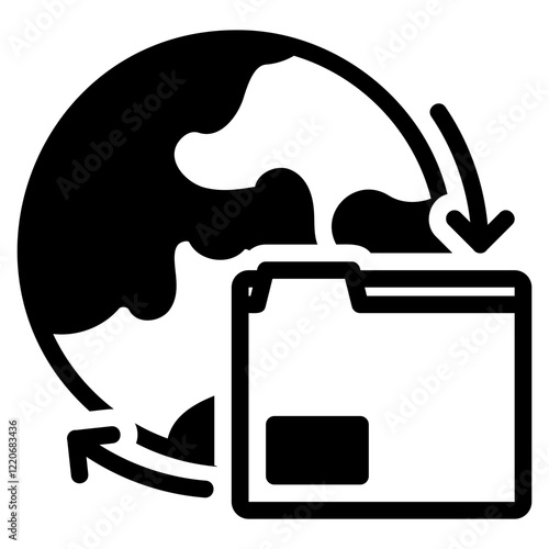 FTP glyph icon