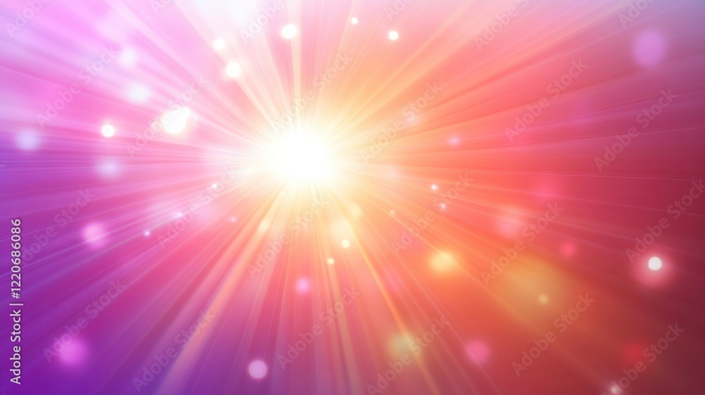 Soft Dreamy Radiating Light with Blurred Backgrounds Soft Dreamy Radiating Light with Blurred Backgrounds