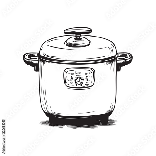 rice cooker illustration