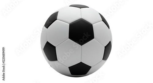 Classic Black and White Soccer Ball Image