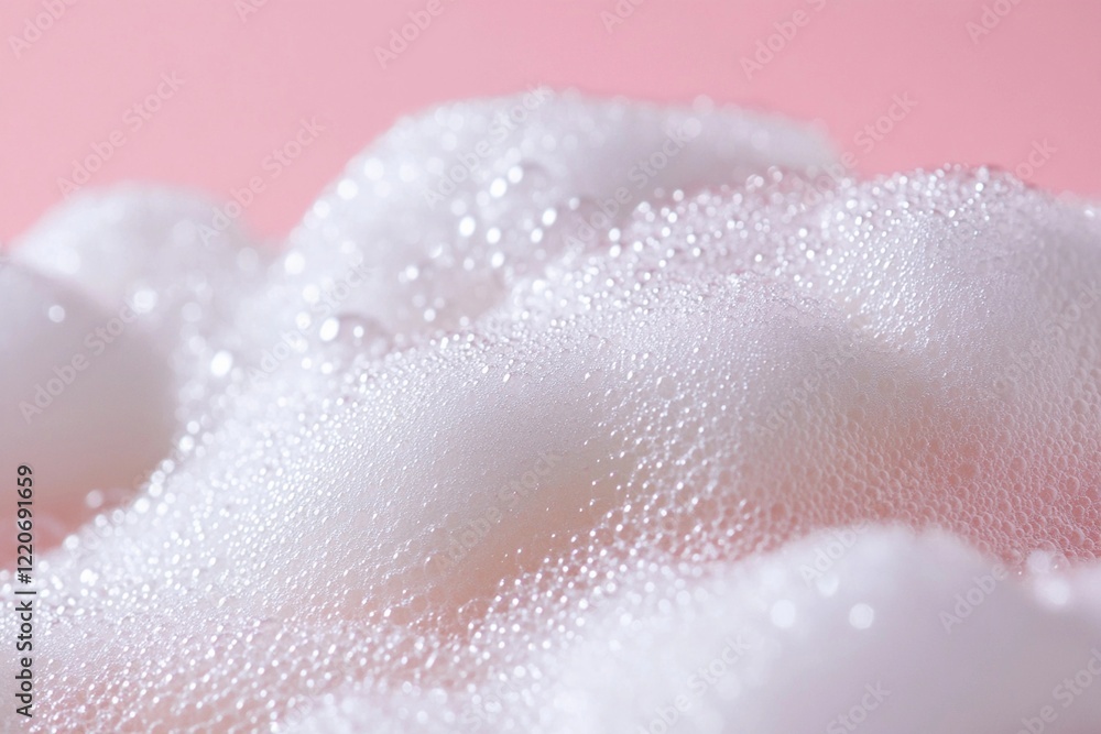 Obraz premium Macro shot of foam and bubbles shimmering