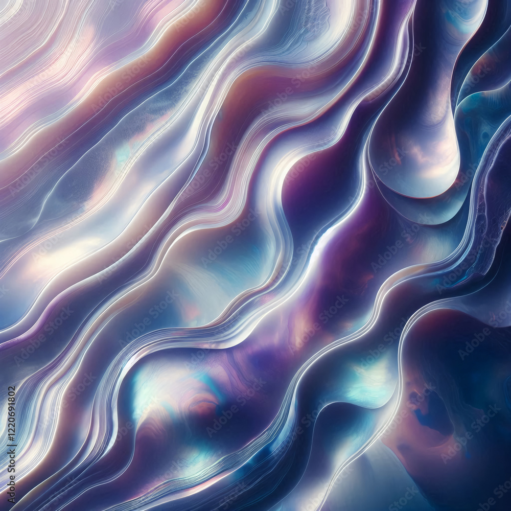 Obraz premium Mother of pearl background, seashells of different shades.