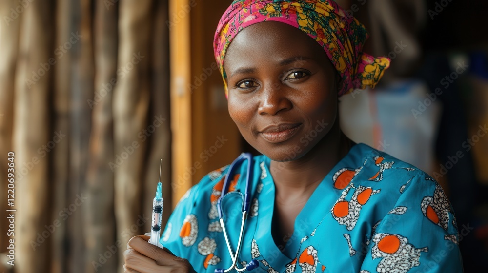 Obraz premium medical professional holding a syringe with the exact dosage for disease prevention vaccination.