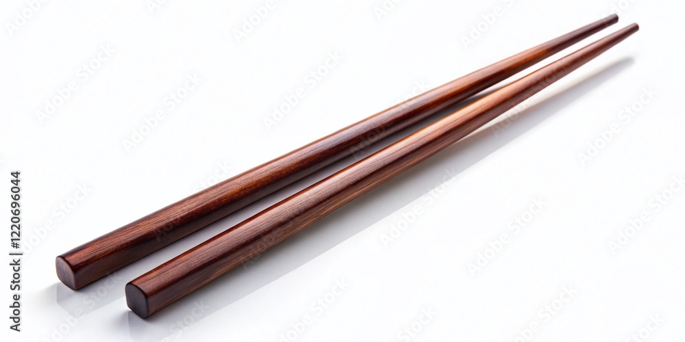 Elegant Chopsticks on White: Minimalist Asian Food Photography Elegant Chopsticks on White: Minimalist Asian Food Photography