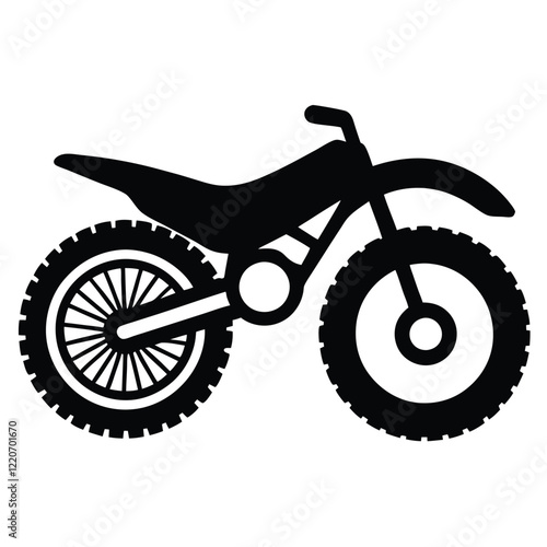 Dirt bike Vector Illustration – High-Quality Adventure Design