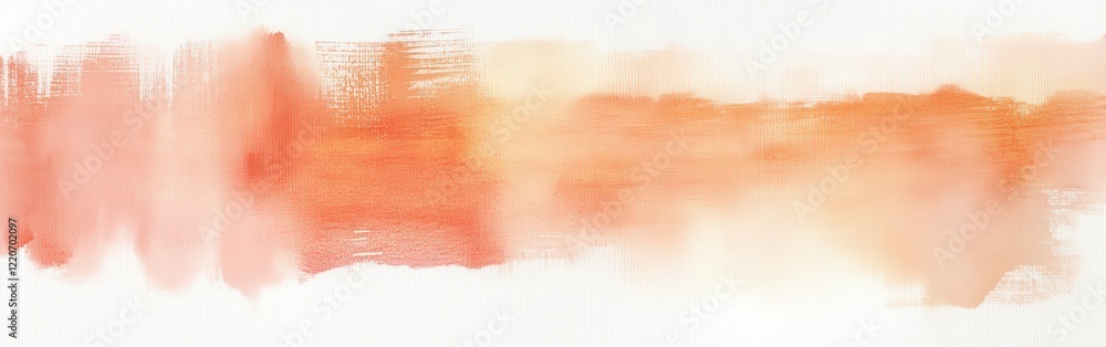 Fototapeta premium Subtle pencil strokes blend with coral hues in a serene artistic expression