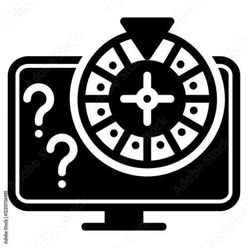 game show glyph icon