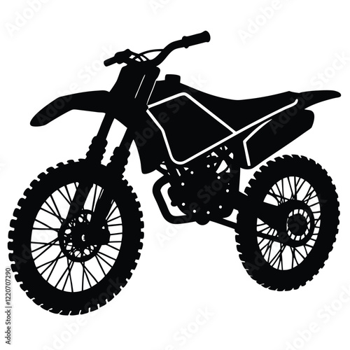 Dirt bike Vector Illustration – High-Quality Adventure Design