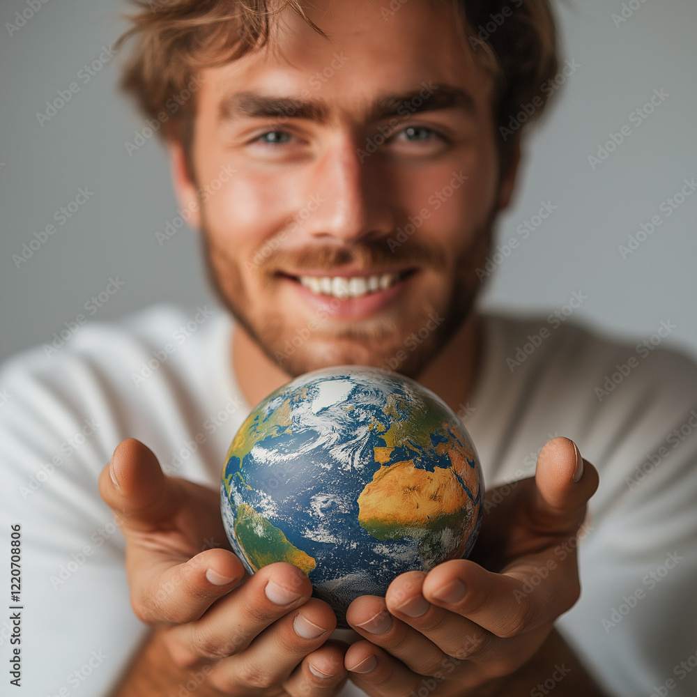 Hand holding green earth and Environment Social and Governance World Sustainable Environment Hand holding green earth and Environment Social and Governance World Sustainable Environment