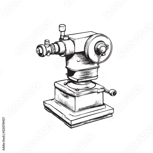 grinding machine isolated on white