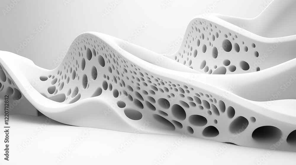 White structure. White structure.