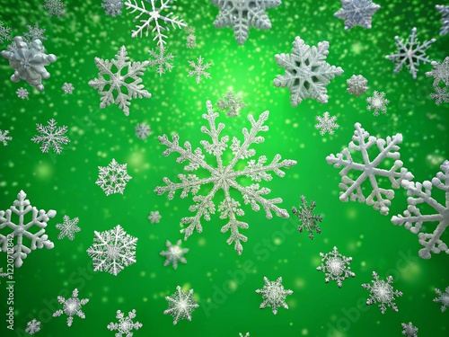 Wallpaper Mural Falling Snowflakes Green Screen Overlay: Winter VFX Video Editing Background Torontodigital.ca