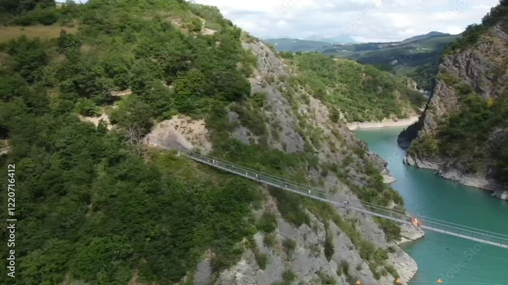 Aerial video over Lac de Monteynard-Avignonet, France Aerial video over Lac de Monteynard-Avignonet, France