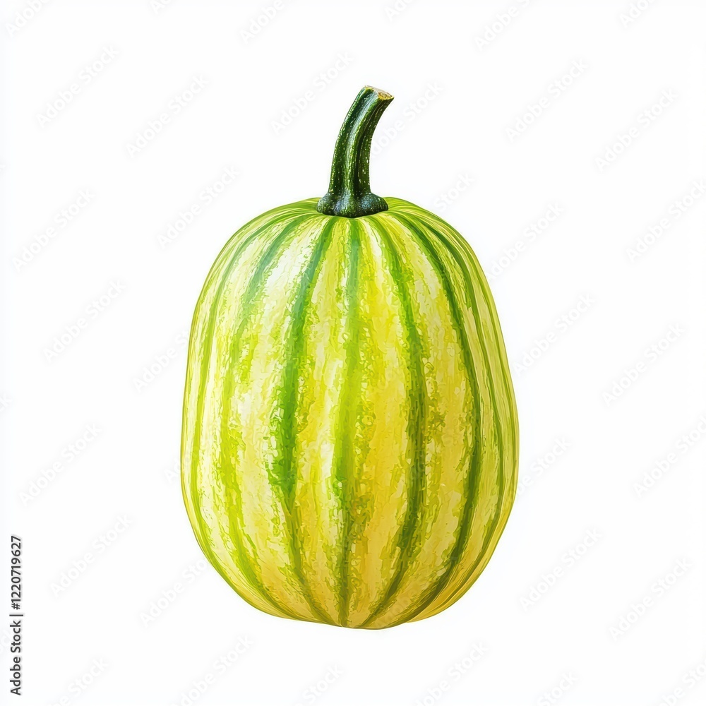 Realistic and Vibrant Pumpkin with Detailed Green Stem for Autumn Decor Realistic and Vibrant Pumpkin with Detailed Green Stem for Autumn Decor