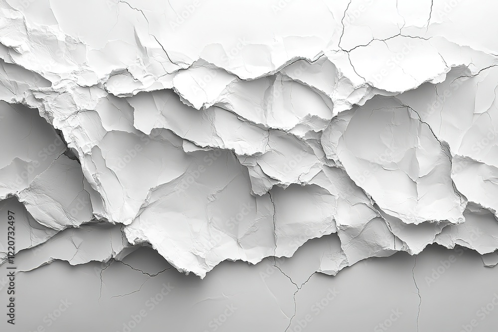Obraz premium Abstract Cracked White Texture Background